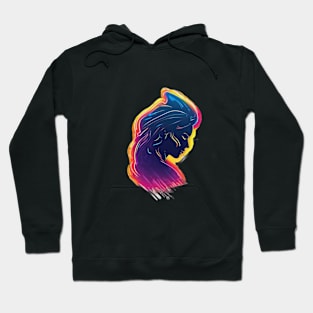 Vibrant Profile Silhouette Art No. 599 Hoodie